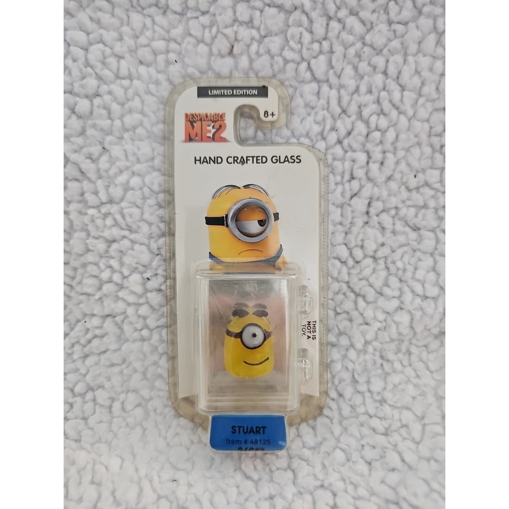 Despicable Me 2 Glassworld Minion Hand Crafted Glass Stuart 48125 NEW NIP